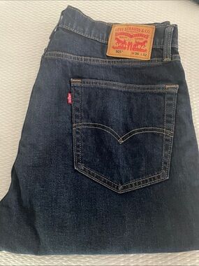Levi's Dark Blue Straight-Leg Men's Jeans